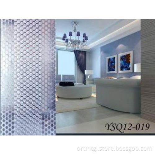Frosted Decorative Laminated Glass , 12mm Thickness Glass W